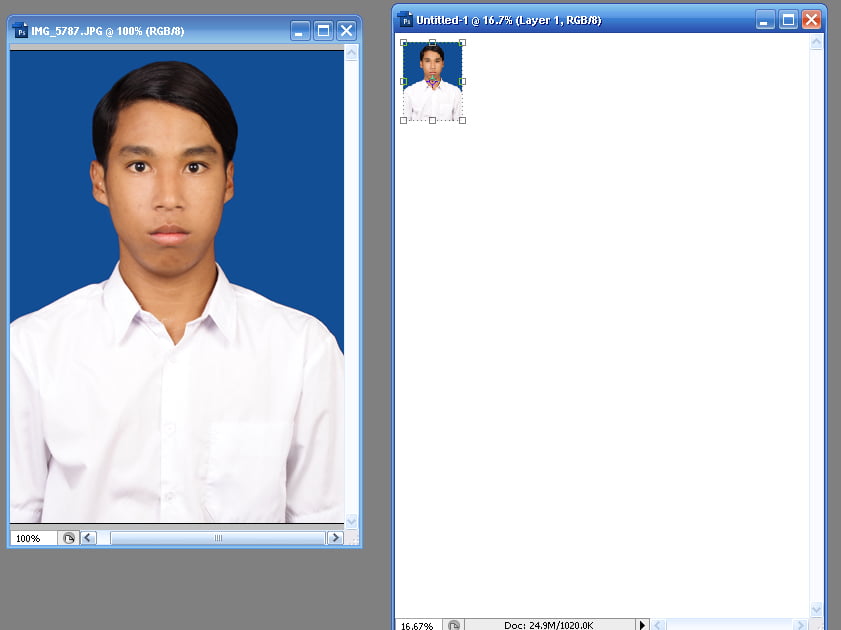 Cara Edit Foto 3x4 di Photoshop