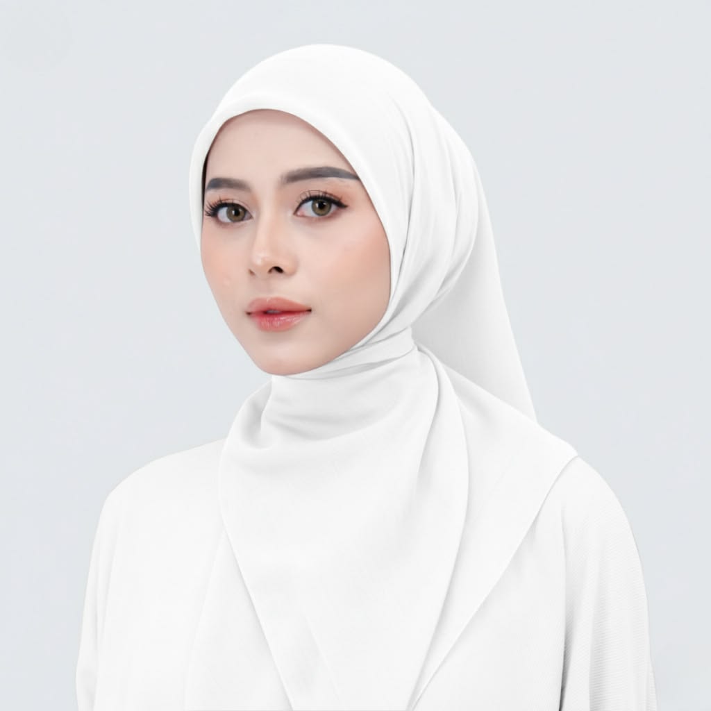 jilbab warna putih